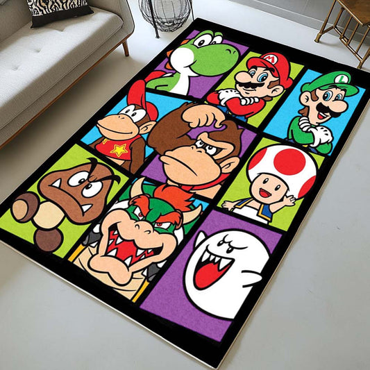 Super Mario Characters 44 Rug