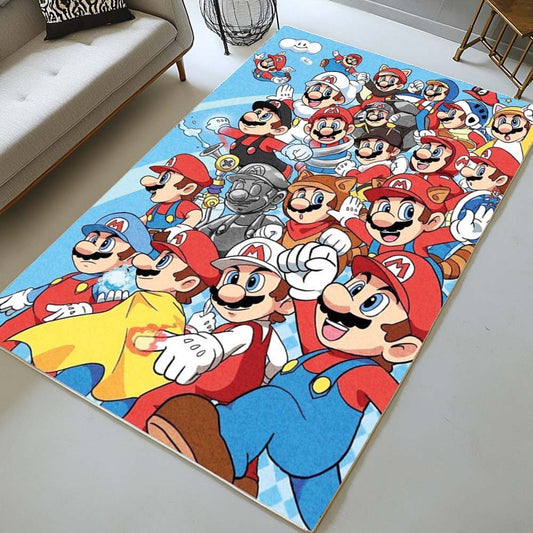 Super Mario Characters 45 Rug