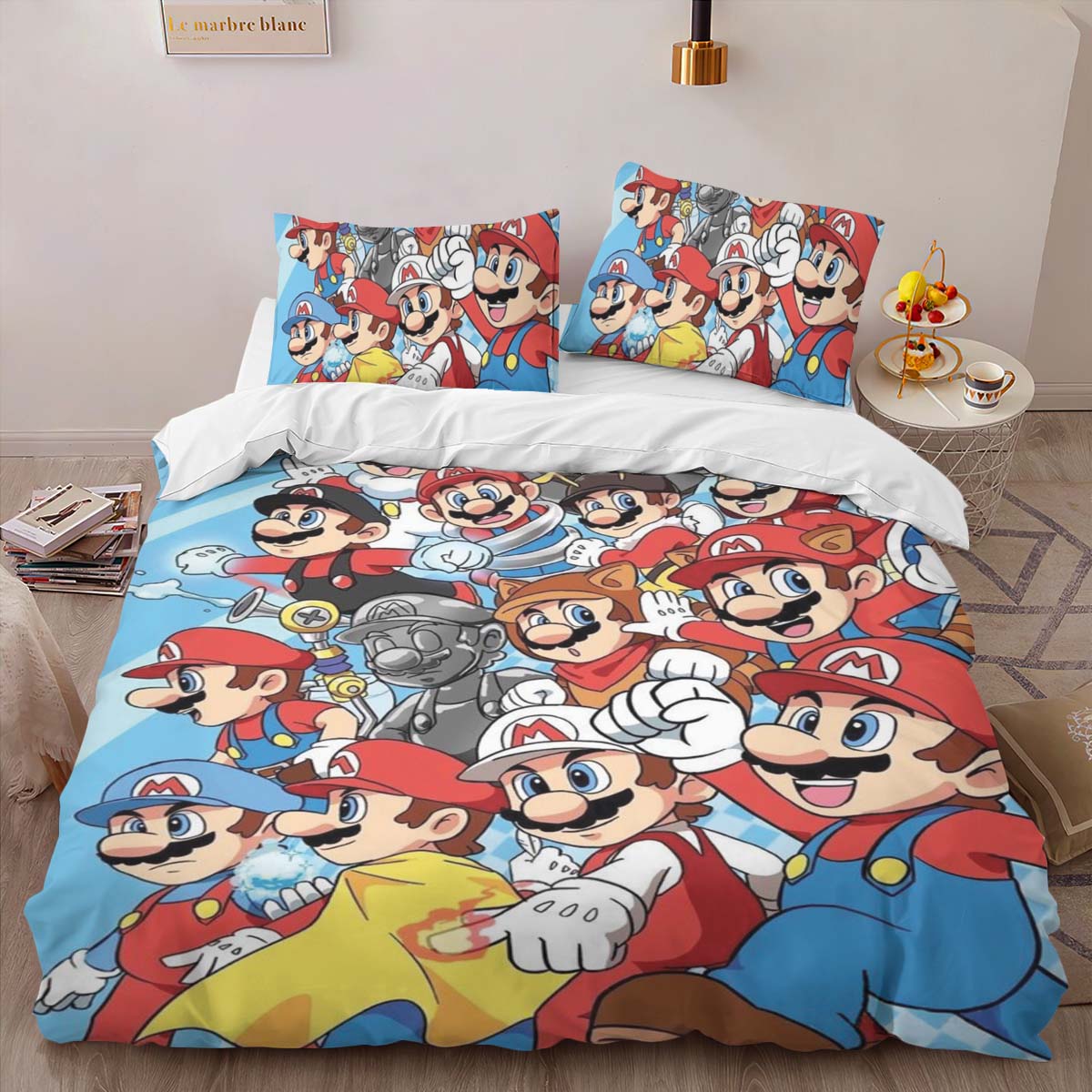 Super Mario Characters 45 Duvet Cover 2