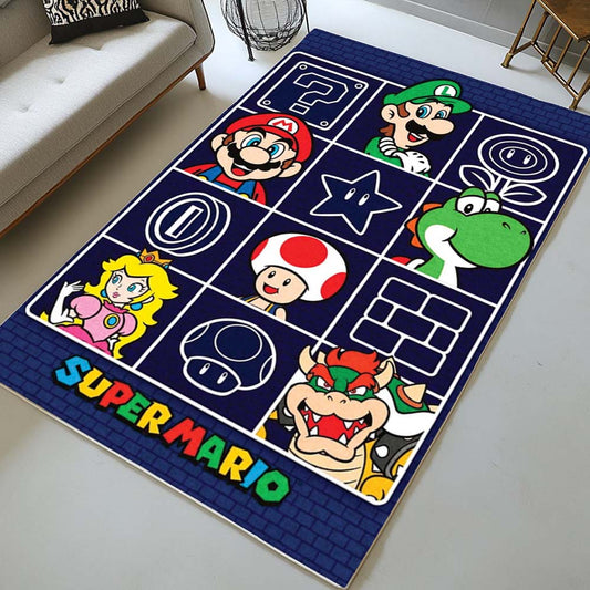 Super Mario Characters 46 Rug