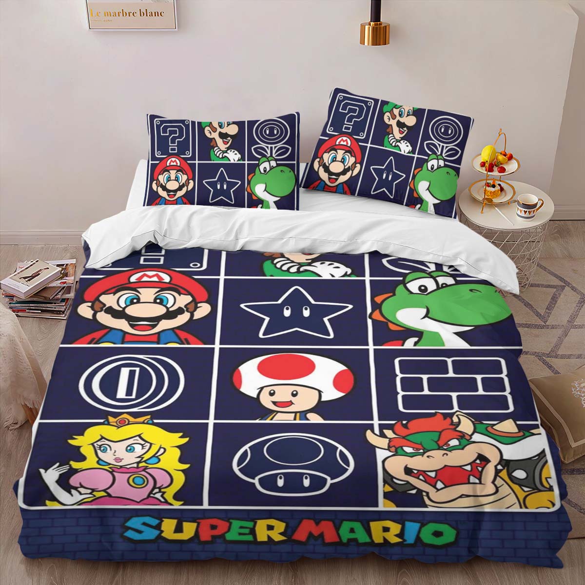 Super Mario Characters 46 Duvet Cover 2