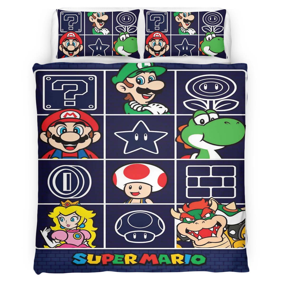 Super Mario Characters 46 Duvet Cover