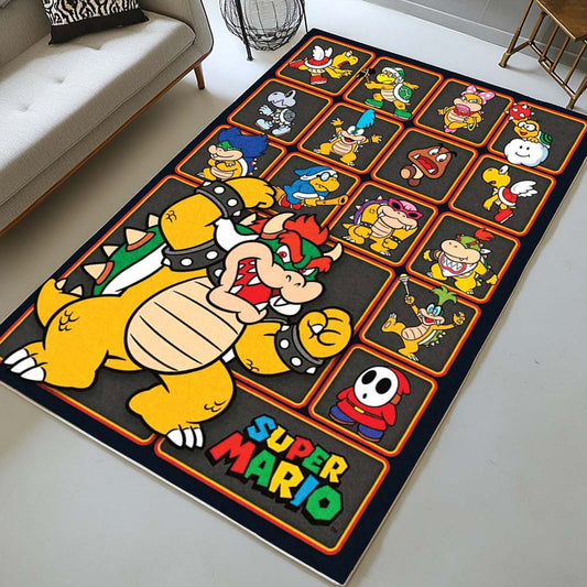 Super Mario Characters 47 Rug