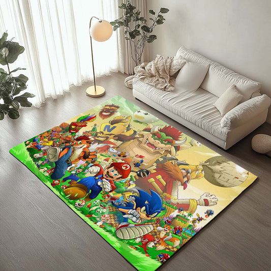 Super Mario Characters 5 Rug