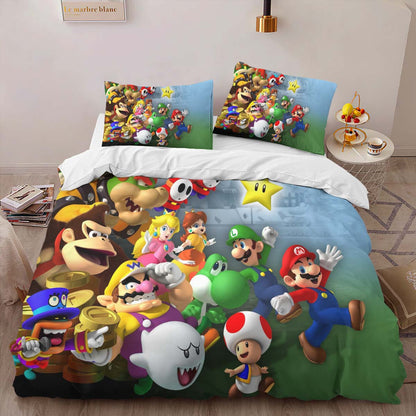 Super Mario Characters 8 Duvet Cover 2