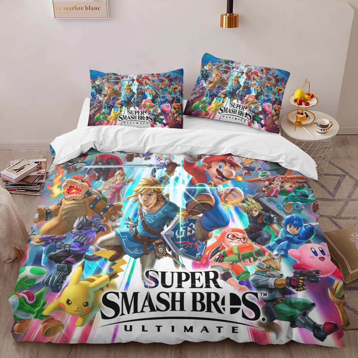 Super Mario Characters 9 Super Bros Duvet Cover 2