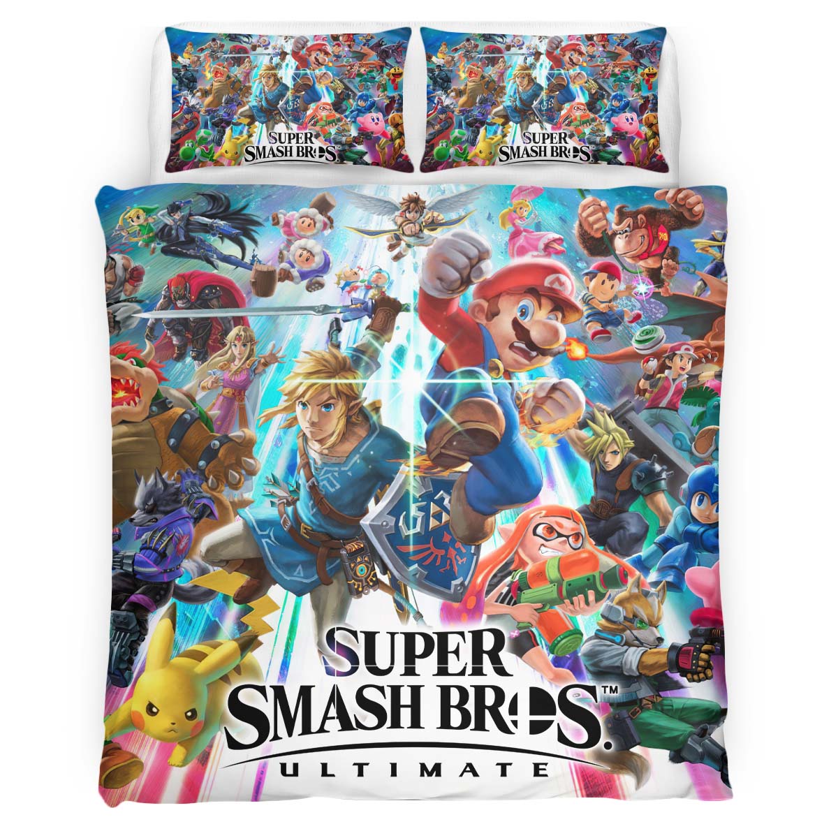 Super Mario Characters 9 Super Bros Duvet Cover