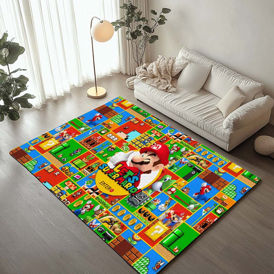 Super Mario Game Start Rug