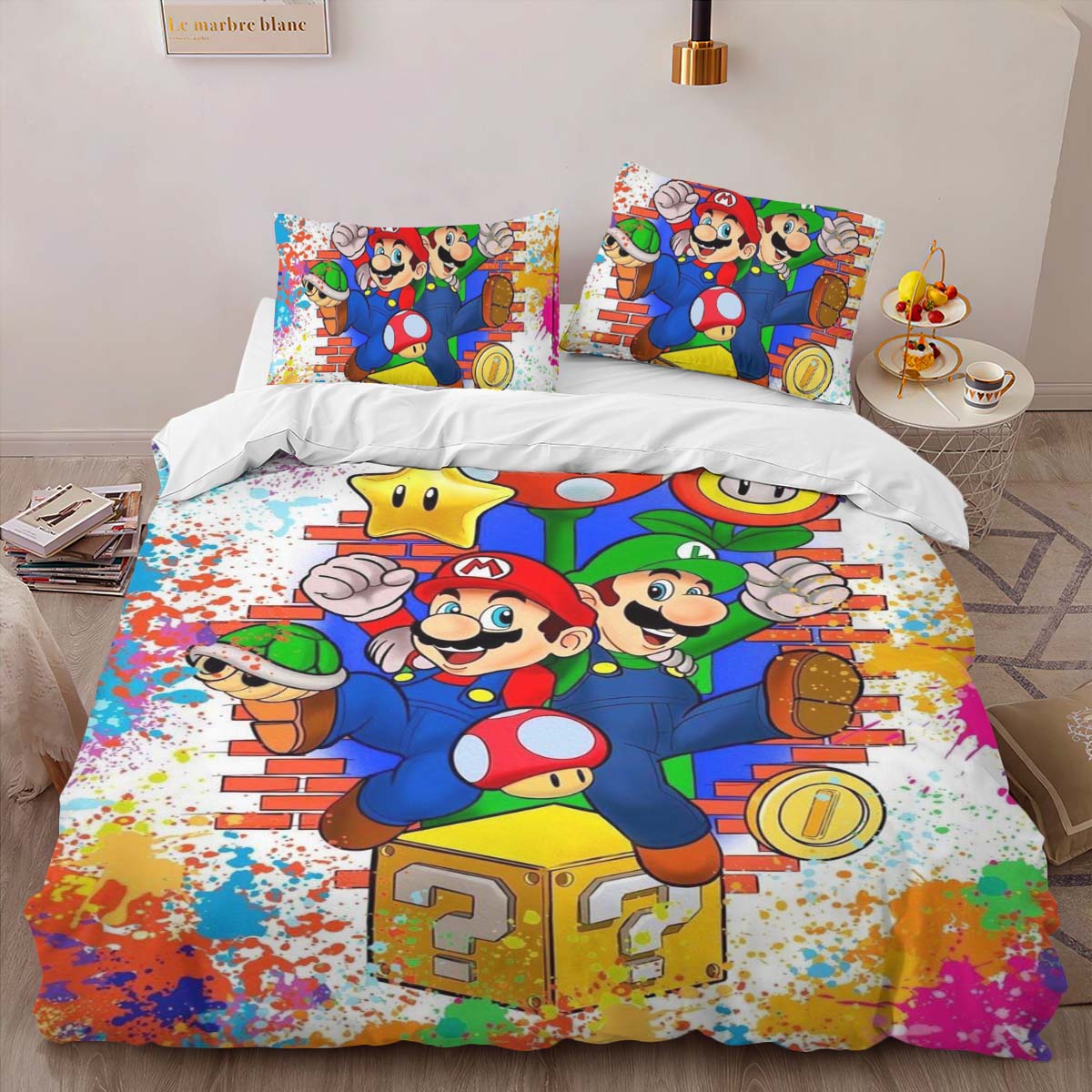 Super Mario Luigi Duvet Cover 2