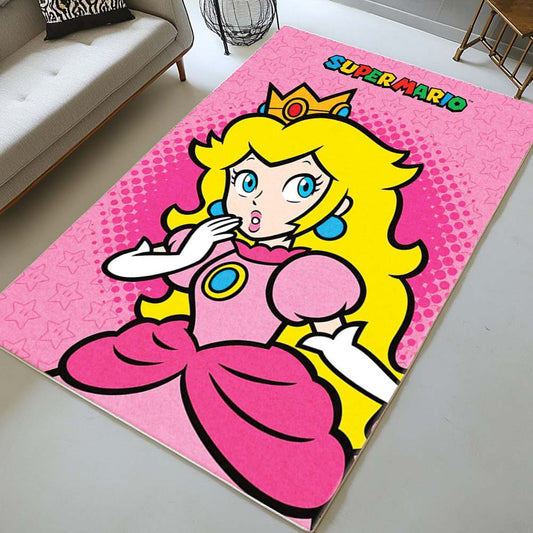 Super Mario Peach Princess Rug