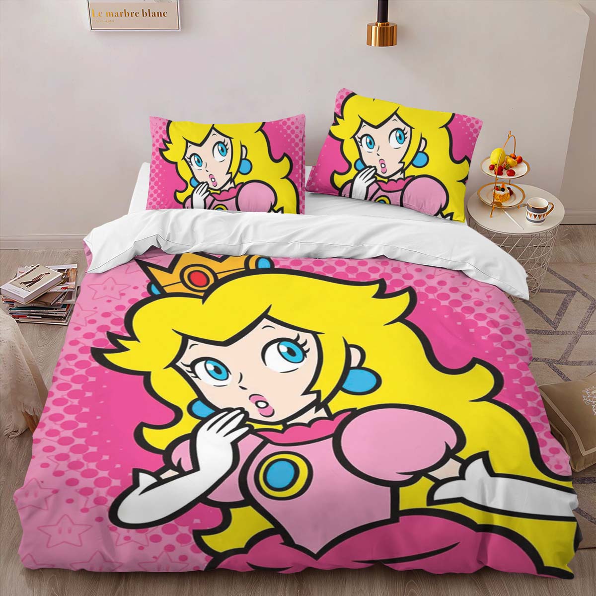 Super Mario Peach Princess Duvet Cover 2