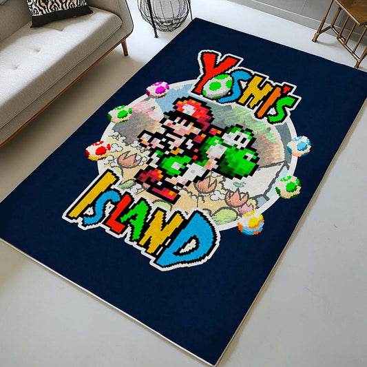 Super Mario Yoshis Island Rug