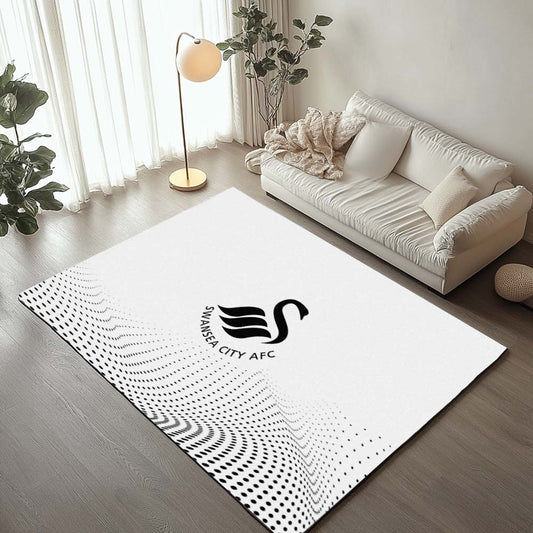 Swansea City AFC EFL Championship Black Dot Background Rug