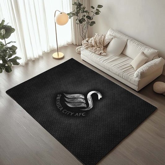 Swansea City AFC EFL Championship Metal Background 02 Rug