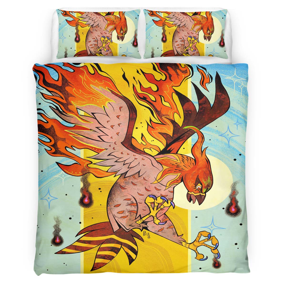 Talonflame Pokemon Duvet Cover
