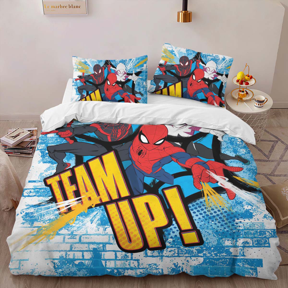 Team Up Spider-man Duvet Cover 2