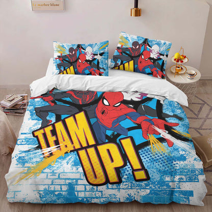 Team Up Spider-man Duvet Cover 2