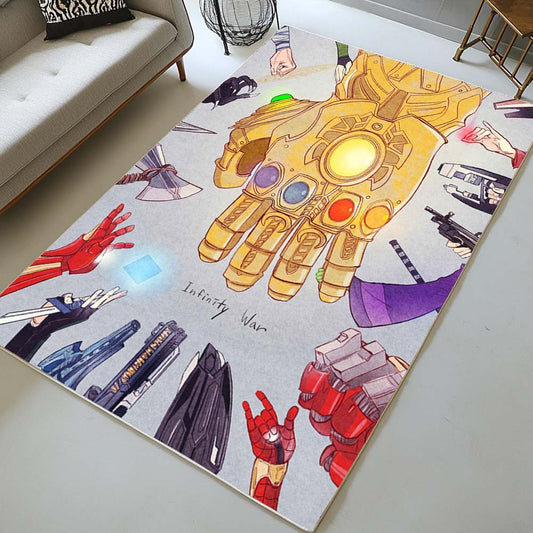 Thanos Gloves Avengers Marvel Infinity War Rug