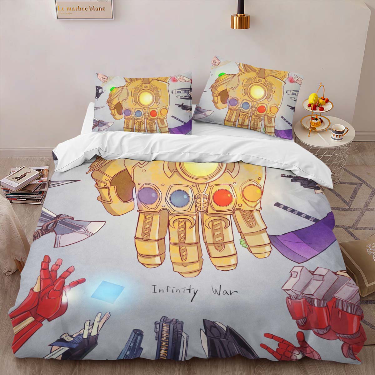 Thanos Gloves Avengers Marvel Infinity War Duvet Cover 2