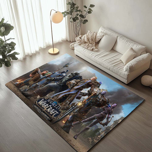 The Alliance Army World of Warcraft WOW Main Characters 2 Rug