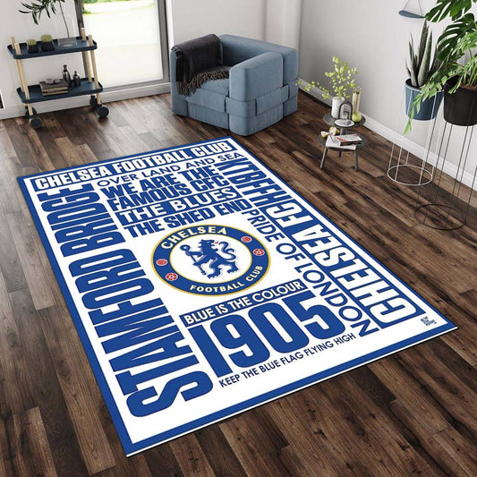 The Blues Chelsea Football Club Sport Team 09 Rug