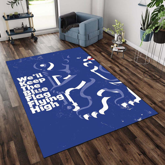The Blues Chelsea Football Club Sport Team 10 Rug