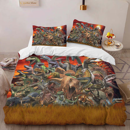 The Dinosaurs of Jurassic World 3 Duvet Cover 2