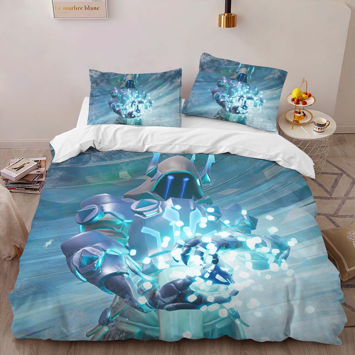 The Ice King Ice Storm Fortnite Duvet Cover 2