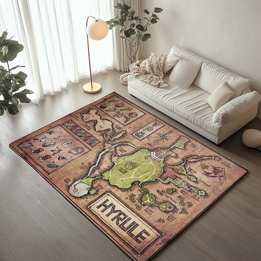 The Legend Of Zelda Hyrule MAP Rug