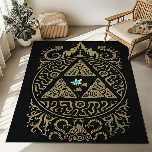 The Legend of Zelda Breath of the Wild Triforce Rug