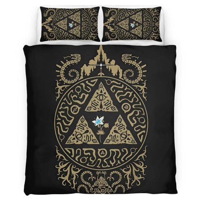 The Legend of Zelda Breath of the Wild Triforce Duvet Cover