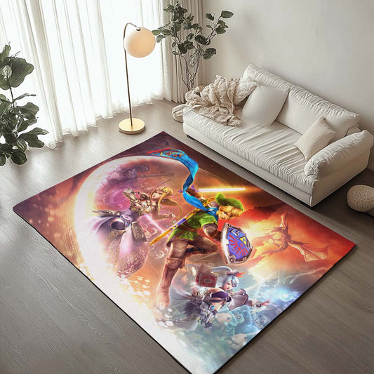 The Legend of Zelda Link And Zelda Princess All Characters 3 Rug