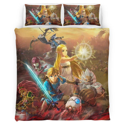 The Legend of Zelda Link And Zelda Princess All Characters Duvet Cover