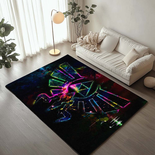 The Legend of Zelda Logo Galaxy Style Rug