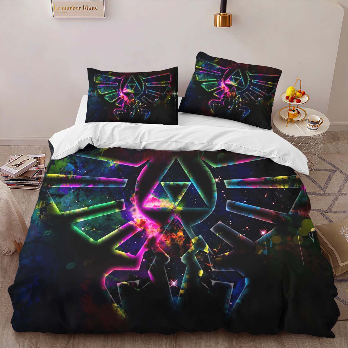 The Legend of Zelda Logo Galaxy Style Duvet Cover 2