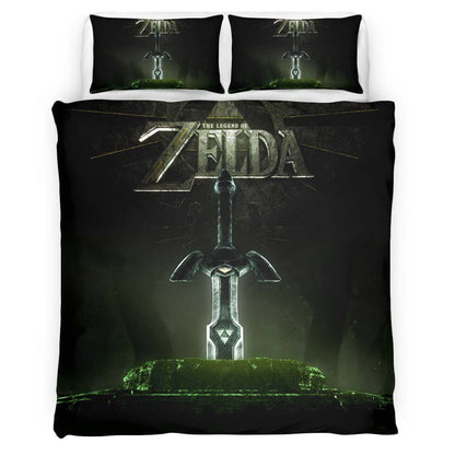 The Legend of Zelda Master Sword Duvet Cover