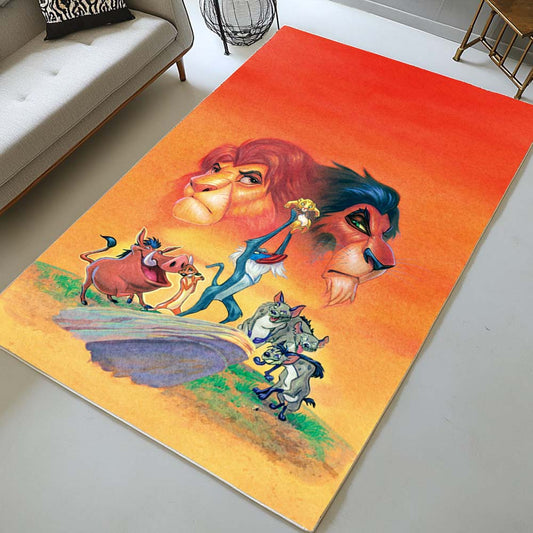 The Lion King Characters 11 Rug