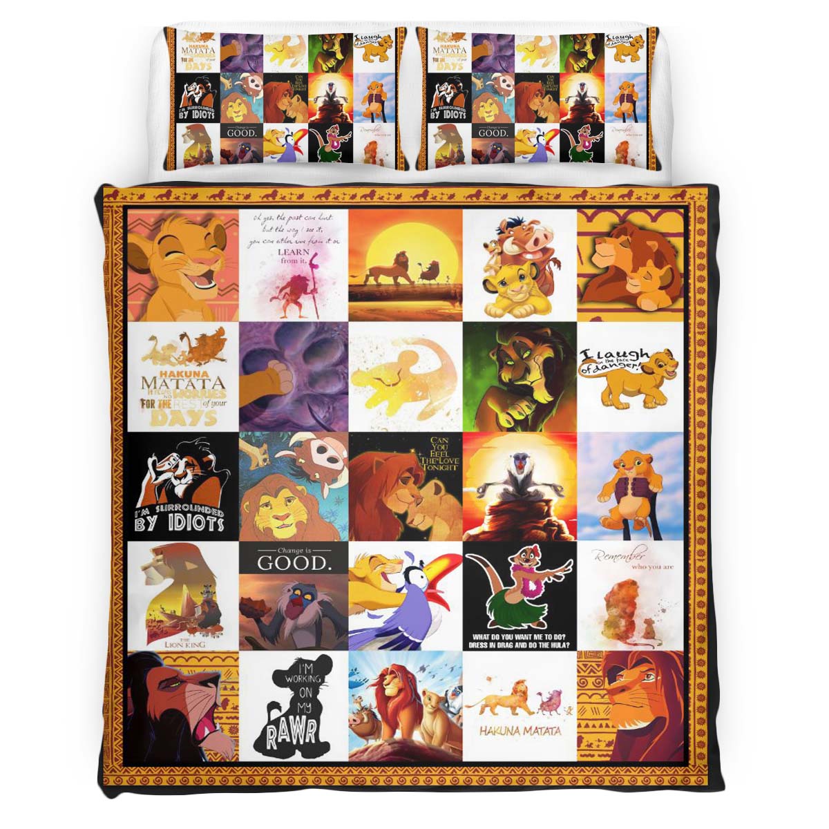 The Lion King Characters 23 Duvet Cover