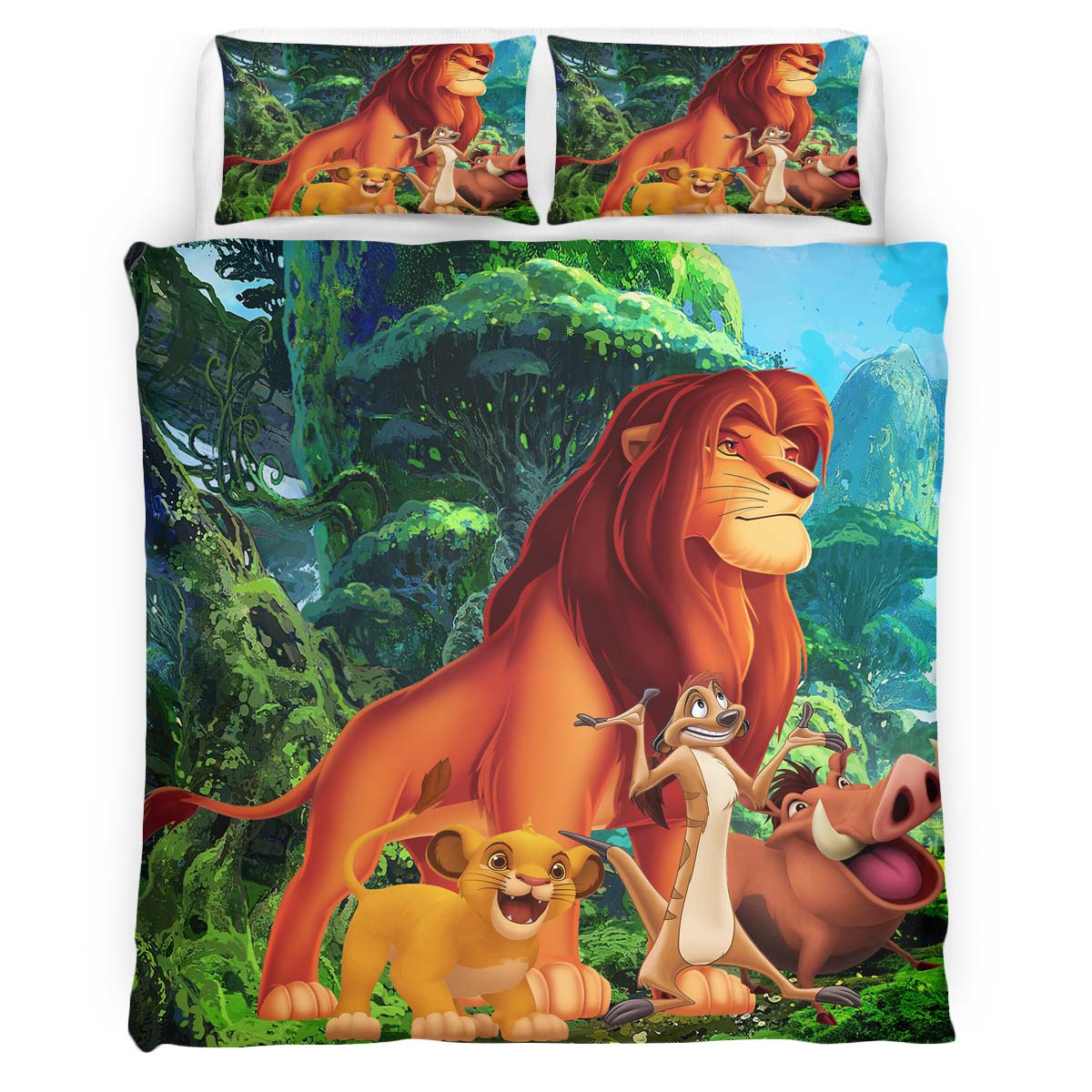 The Lion King Characters Duvet Cover
