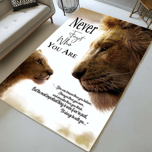 The Lion King Never Forget Who You Are Rug