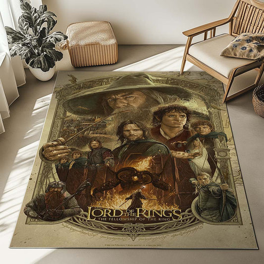 The Lord Of The Rings The Fellowship Of The Ring All Characters Rug