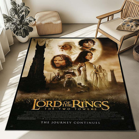 The Lord of The Rings The Two Towers The Journey Continues Rug
