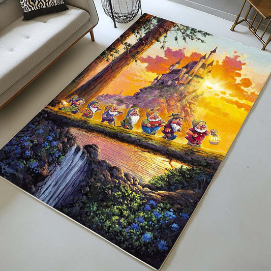 The Seven Dwarfs in Snow White Disney 02 Rug