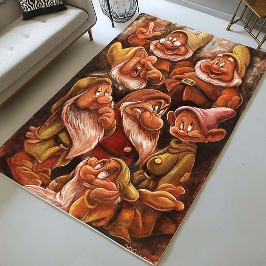 The Seven Dwarfs in Snow White Disney 03 Rug