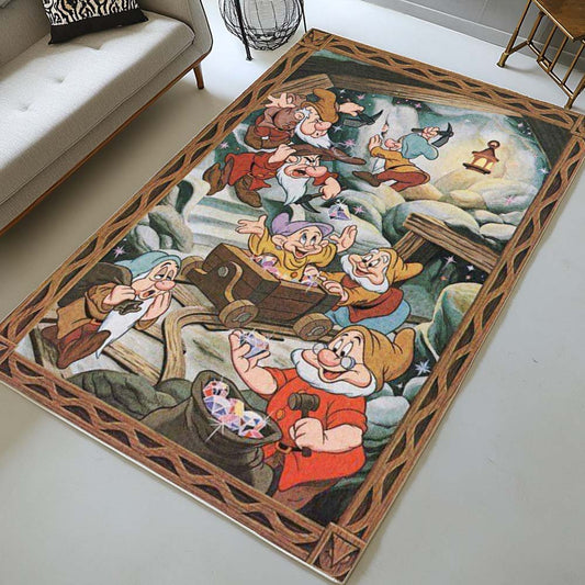 The Seven Dwarfs in Snow White Disney Rug