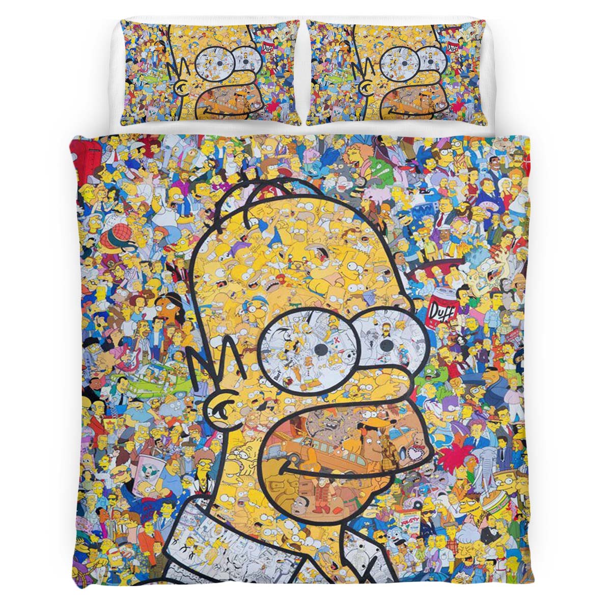 The Simpsons All Characters 02 Duvet Cover