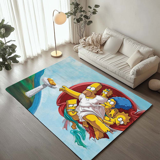 The Simpsons The Creation Of Adam Rug