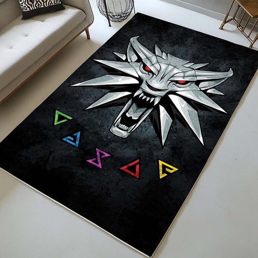 The Witcher Wolf in game Rug