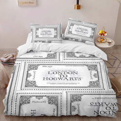 Ticket Harry Potter Hogwarts Express Platform 02 Duvet Cover 2