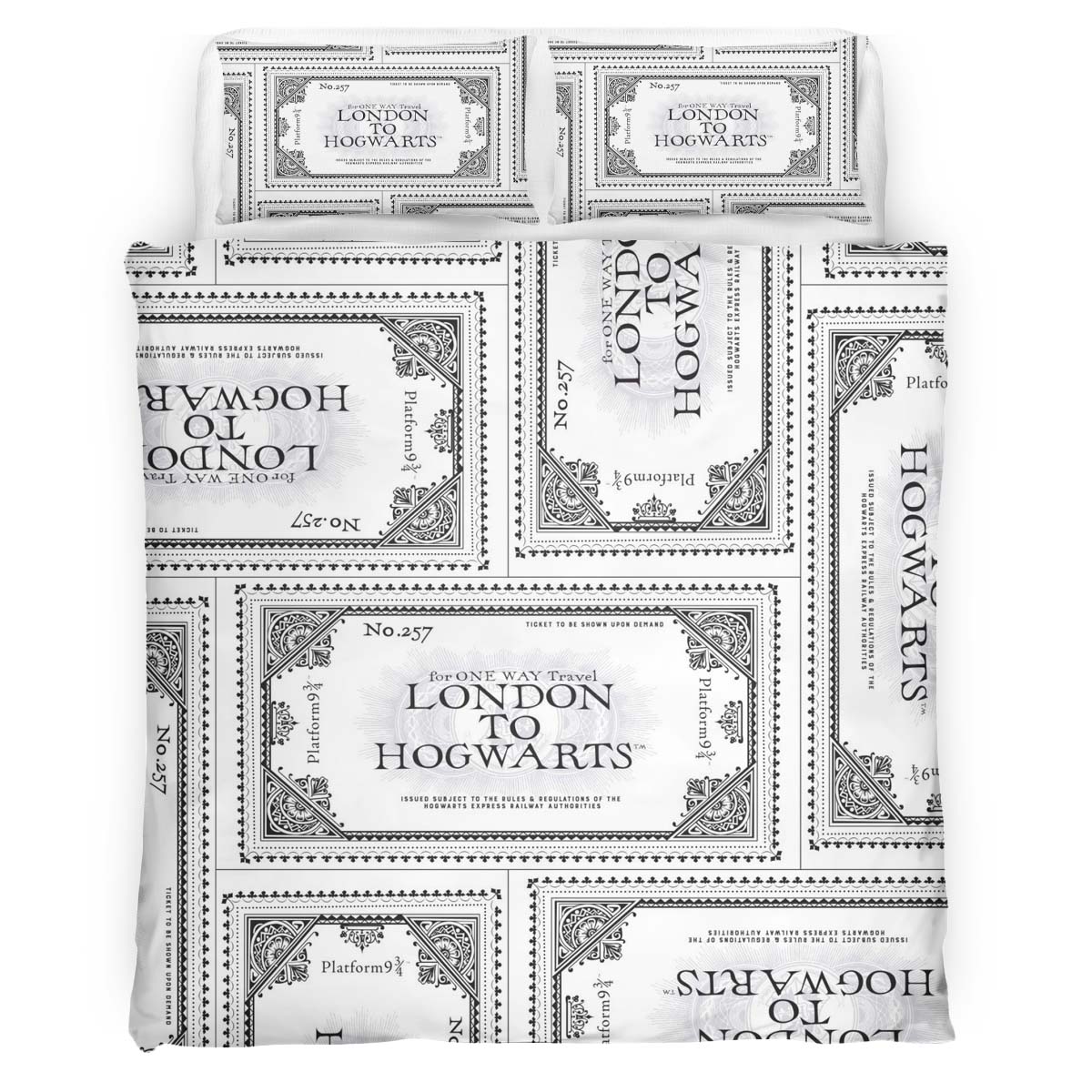 Ticket Harry Potter Hogwarts Express Platform 02 Duvet Cover